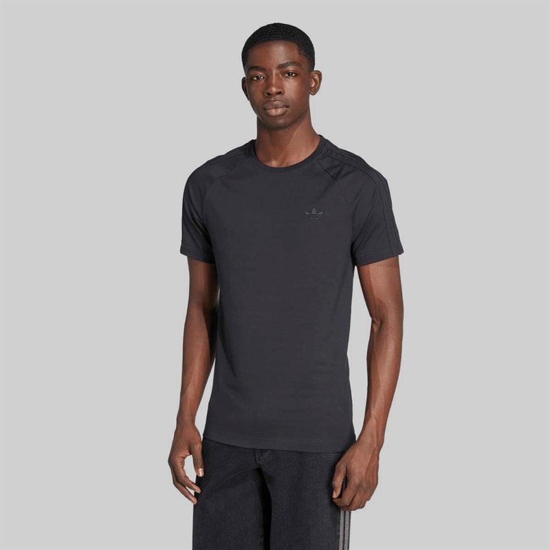 adidas Originals Herren - Adicolor Trefoil T-Shirt - Schwarz/Schwarz