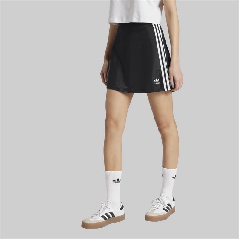 adidas Originals Mini-jupe Adicolor 3 bandes femmes - Noir/Blanc