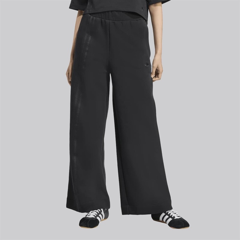 adidas Originals Dames off placed 3-stripes wijde joggers - Zwart
