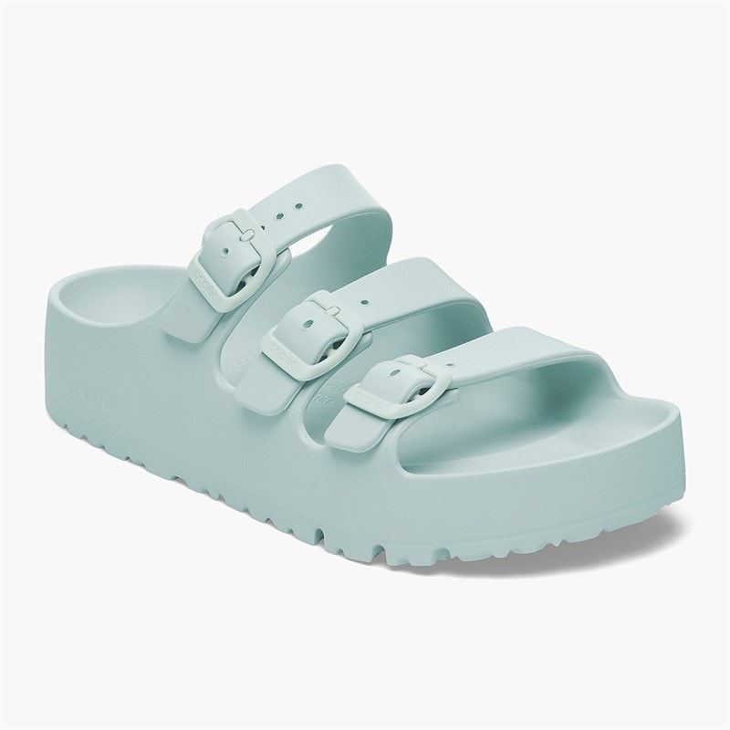 Birkenstock Sandales à plateforme Eva à triple boucle floride femmes - Surf Green