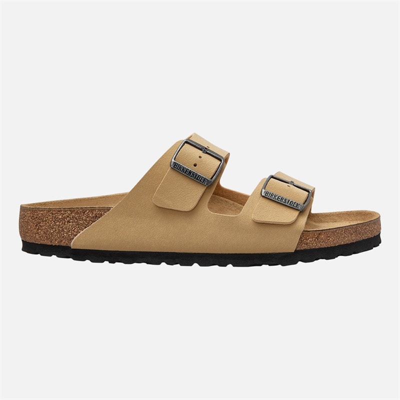 Birkenstock Heren arizona sandalen van nubuck met dubbele gesp - Latte Cream