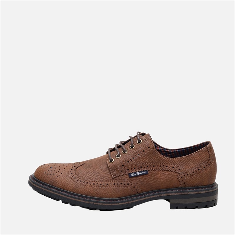 Ben Sherman Herren - Spitfire Brogue Schuhe - Caramel