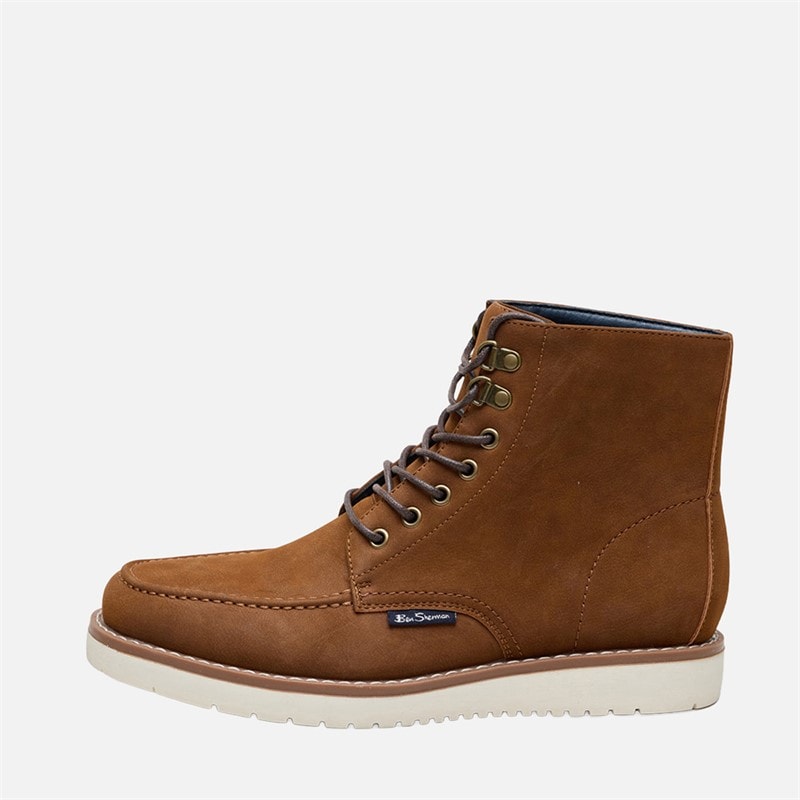 Ben Sherman Herren - Convoy Stiefel - Beige