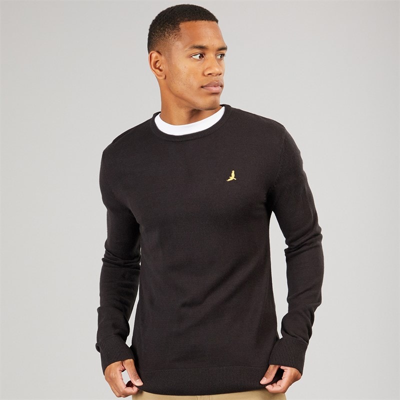 Brave Soul Pull hybride en maille hommes - Jet Black