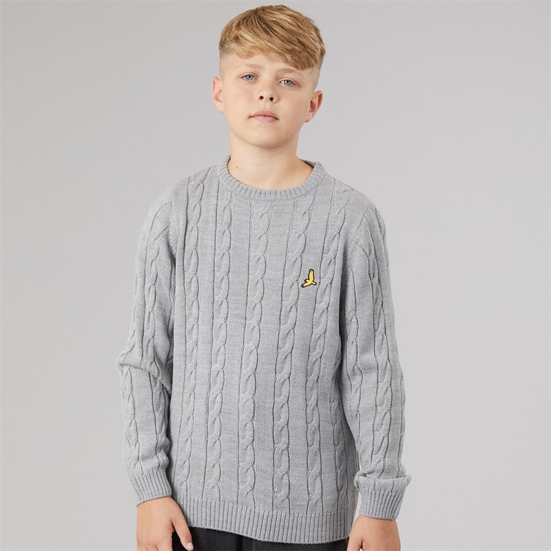 Brave Soul Pull col rond alliance garçons - Silver Grey Marl
