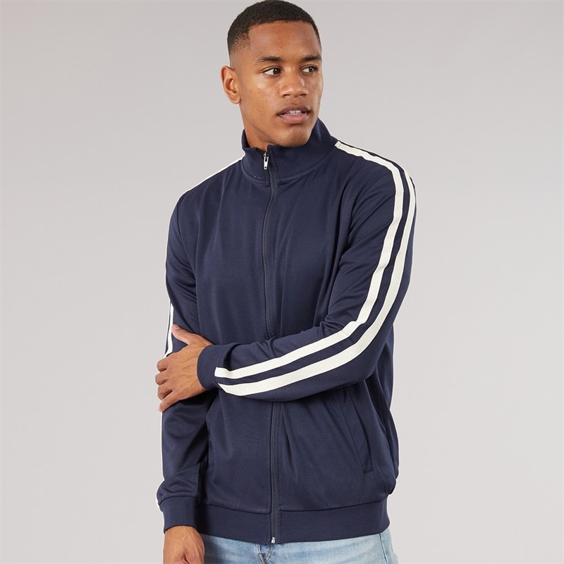 Brave Soul Heren acis full zip track top - Navy