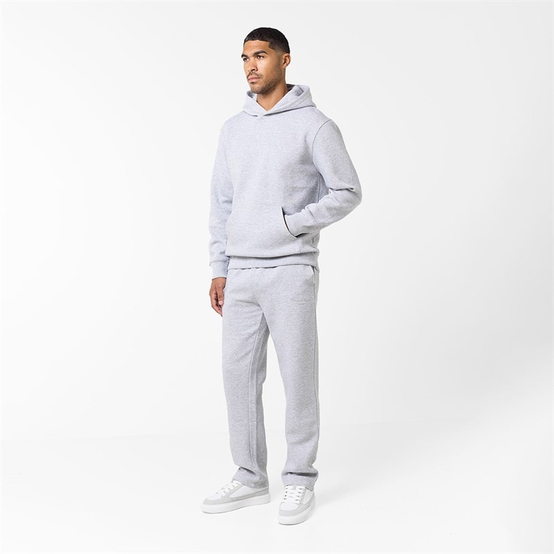 Closure London Herren - Offene Saum Tonaler Signature Trainingsanzug - Light Marl