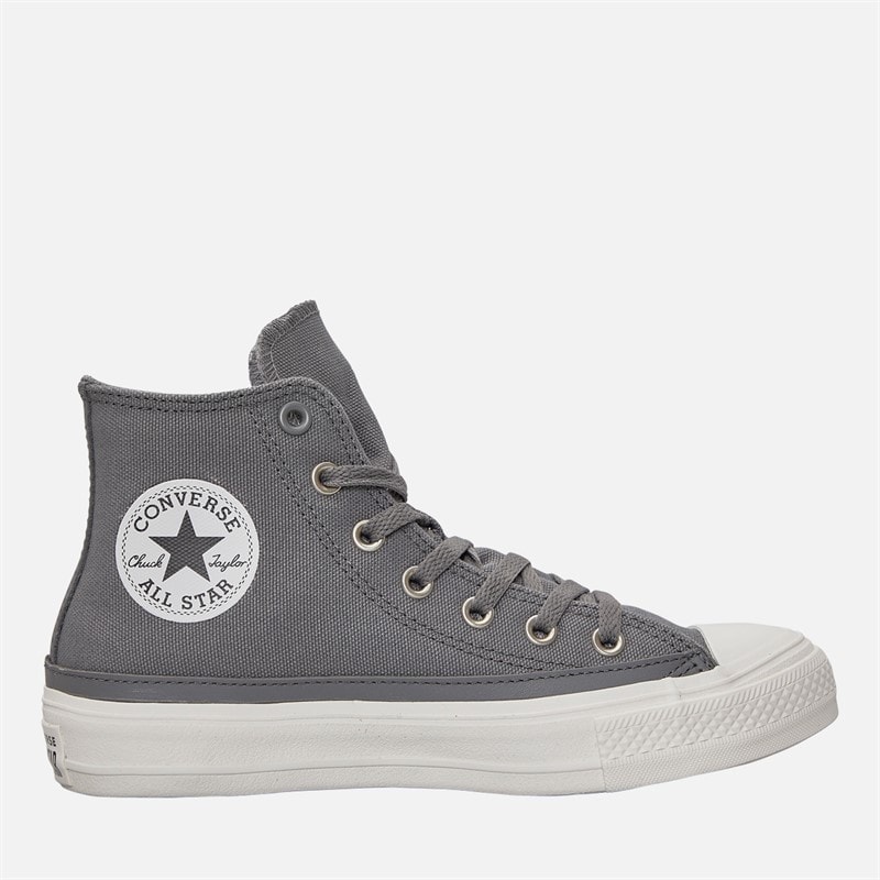 Converse Unisex - Chuck Taylor All Star Hi Doppel-Schnür-Sneaker - Sharkskin/Vintage White