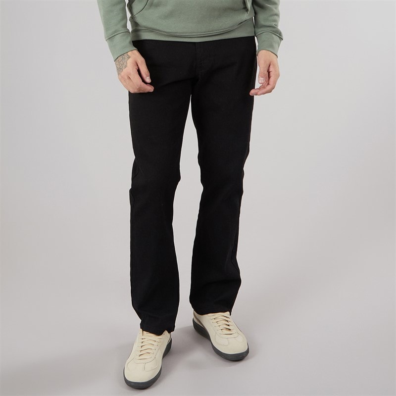 Crosshatch Heren draker rechte jeans - Zwart