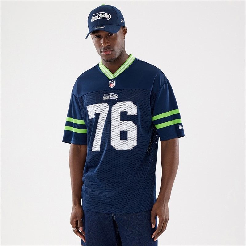 New Era Herren - Seattle Seahawks Mesh T-Shirt - Multi