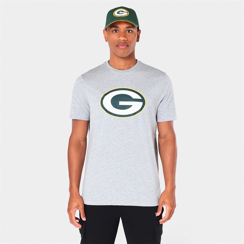 New Era T-shirt Green Bay Packers hommes - Heather Grey
