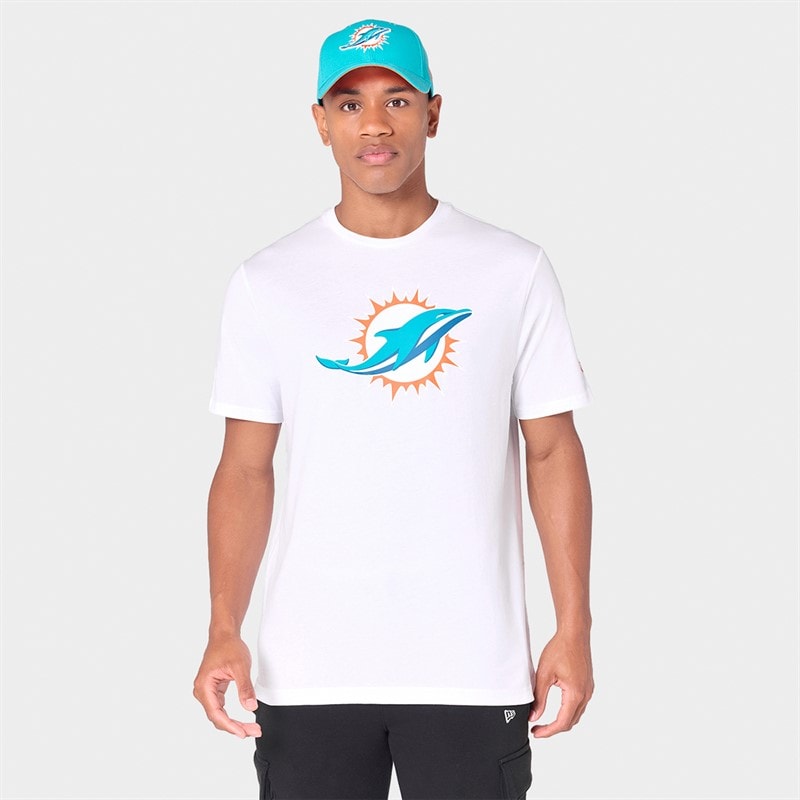 New Era T-shirt Miami Dolphins hommes - Blanc/Blanc