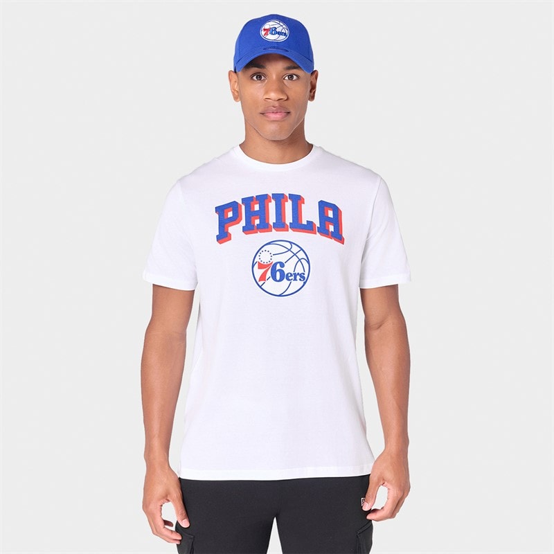 New Era T-shirt Philadelphia 76ers hommes - Blanc