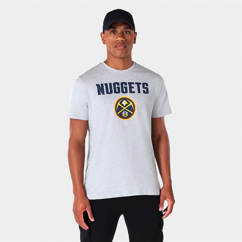New Era T-shirt Denver Nuggets hommes - Heather Grey