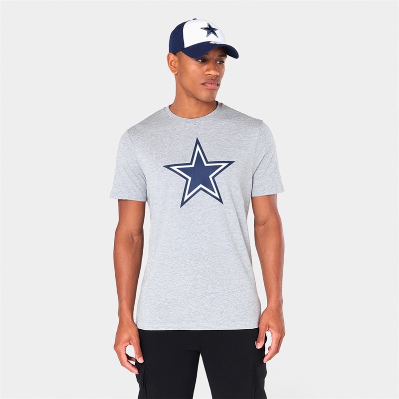 New Era T-shirt Dallas Cowboys hommes - Heather Grey