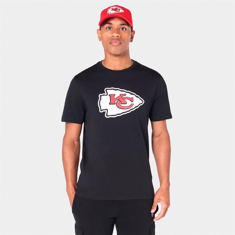 New Era T-shirt Kansas City Chiefs hommes - Noir/Blanc