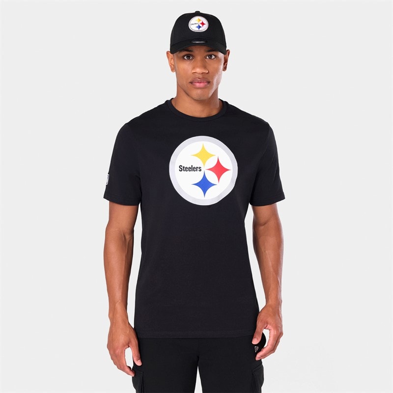 New Era T-shirt Pittsburgh Steelers hommes - Noir