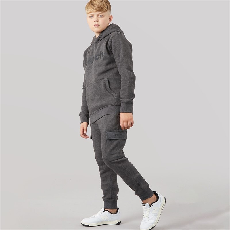 Bench Chłopcy dres polarowy cargo fargo - Charcoal