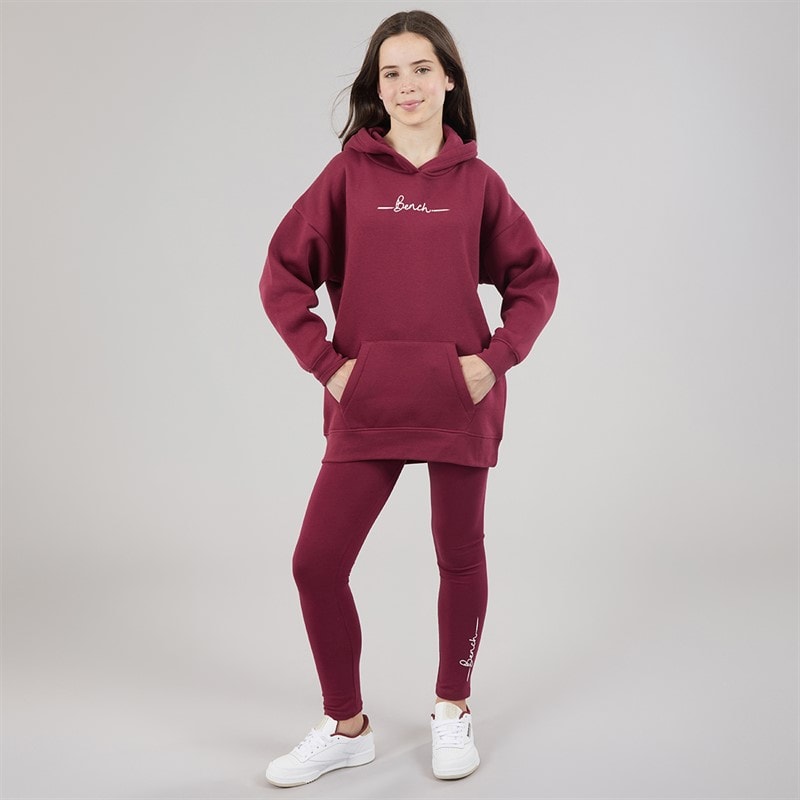 Bench Ensemble sweat à capuche et leggings filles - Berry