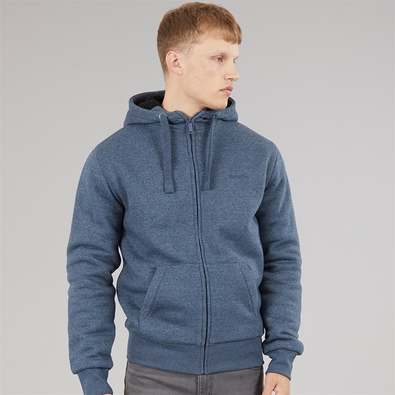 Bench Mężczyźni bluza z kapturem baraz - Navy Marl