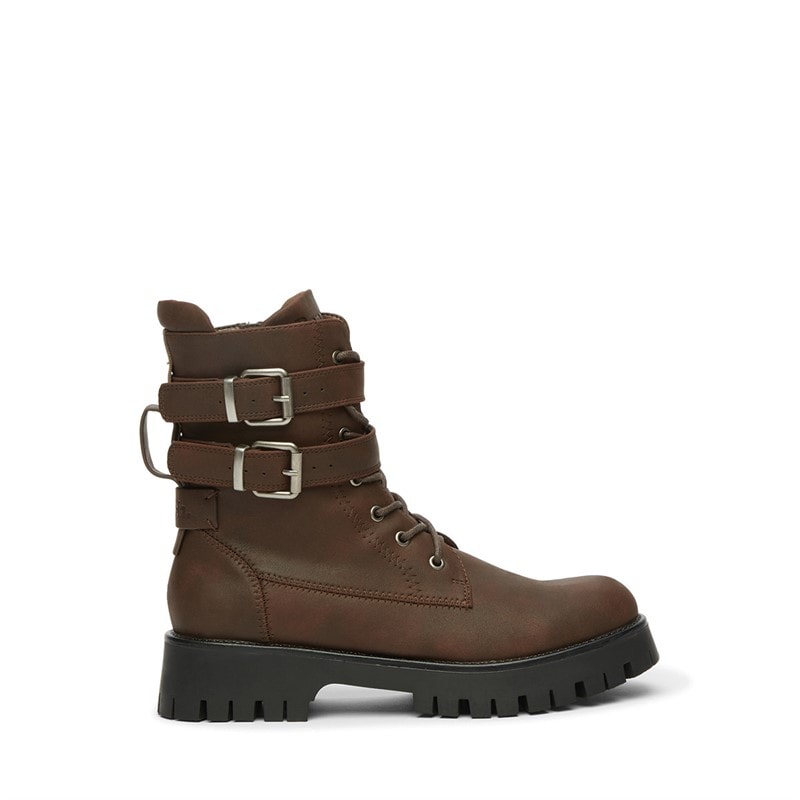Bench Bottes de motard à boucle femmes - Marron