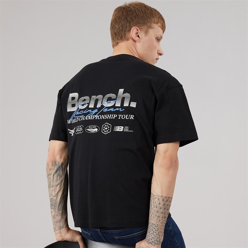 Bench Heren bastio oversized t-shirt - Zwart