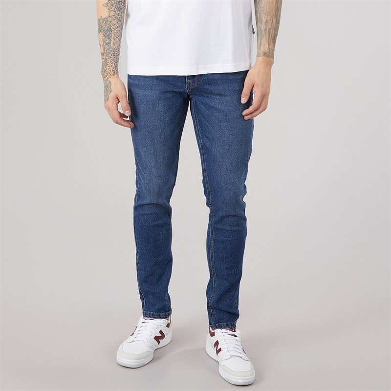 Bench Heren sivada skinny jeans - Mid Blue Wash