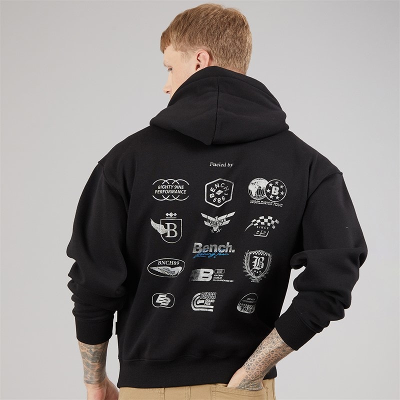 Bench Heren buxian oversized hoodie - Zwart