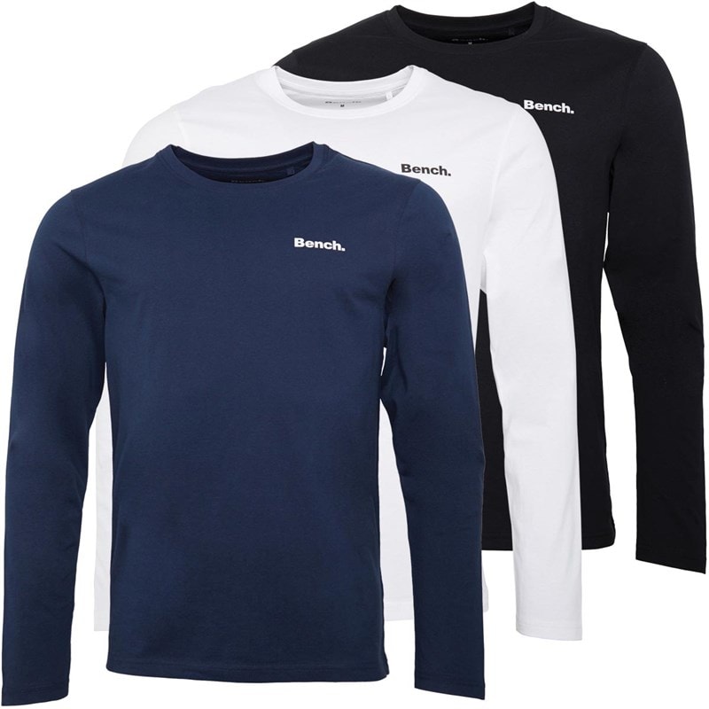 Bench Heren viren driepack lounge longsleeve tops - Multi