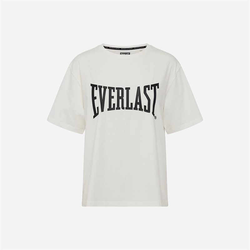 Everlast Damen - Iconic Logo Oversized T-Shirt - Brilliant White