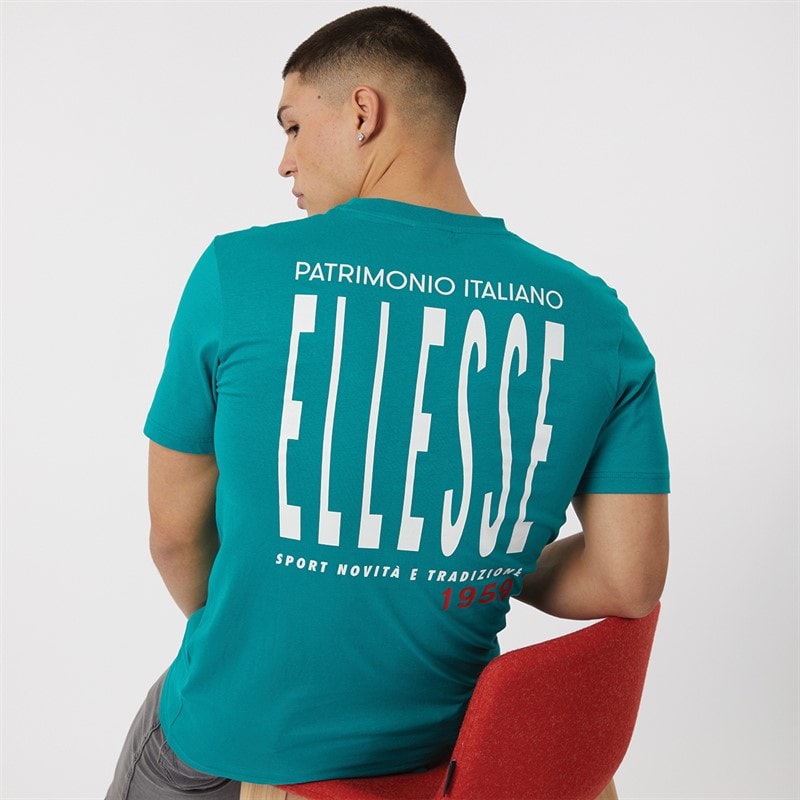 Ellesse T-shirt Retanna avec logo au dos hommes - Vert foncé