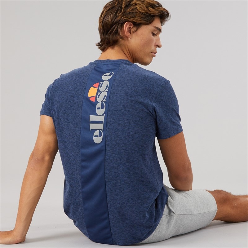 Ellesse Top de course Dundalk hommes - Navy Marl