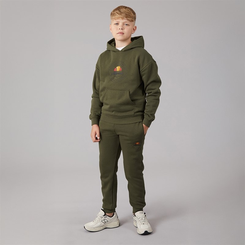 Ellesse Junior Jungen - Joel Logo Trainingsanzug - Khaki