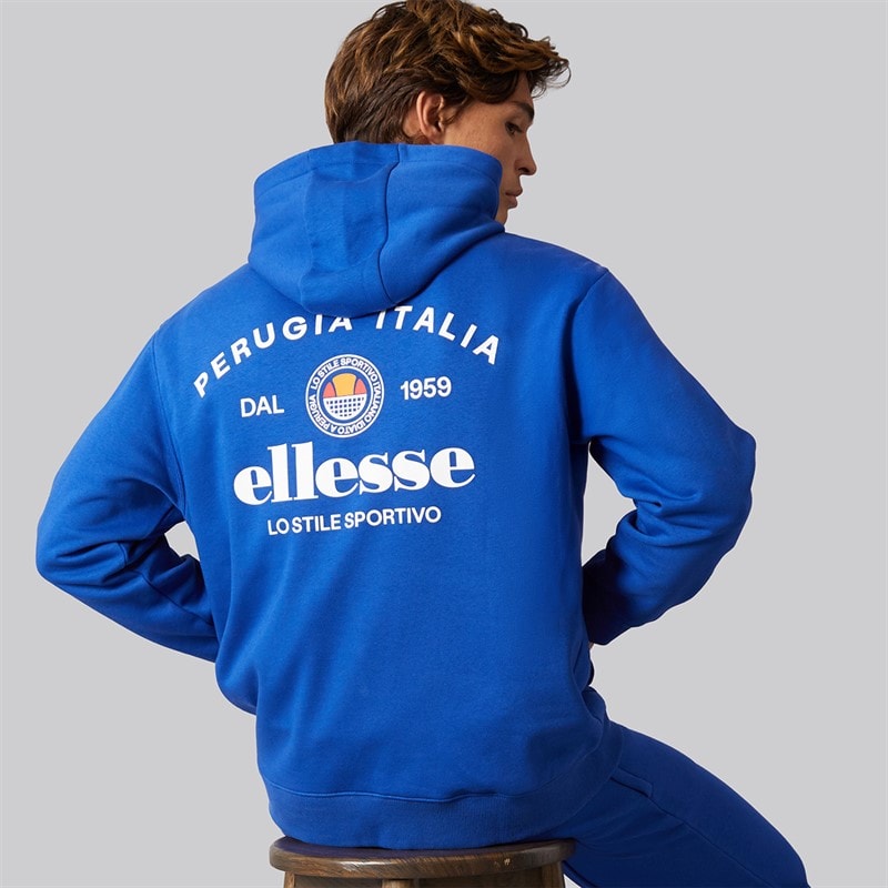 Ellesse Herren - Recke Locker Geschnittener OTH Kapuzenpullover - Cobalt