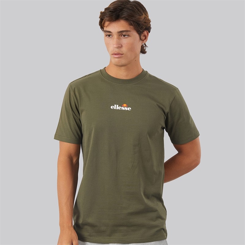 Ellesse T-shirt Ollio 2 avec logo central hommes - Kaki