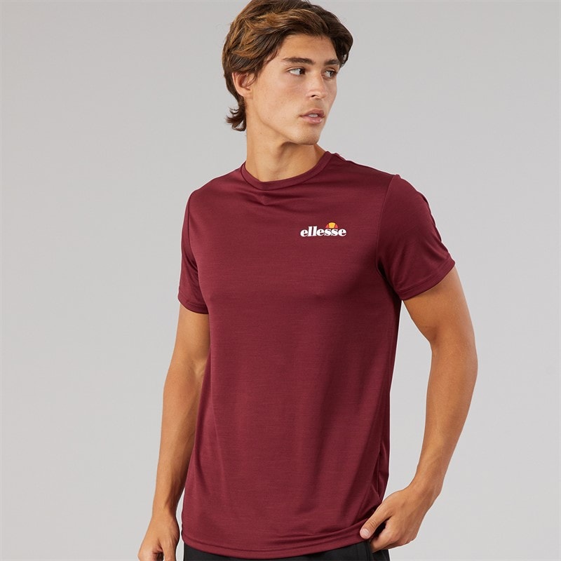 Ellesse Herren - Elpidio 2 Laufshirt - Burgundy