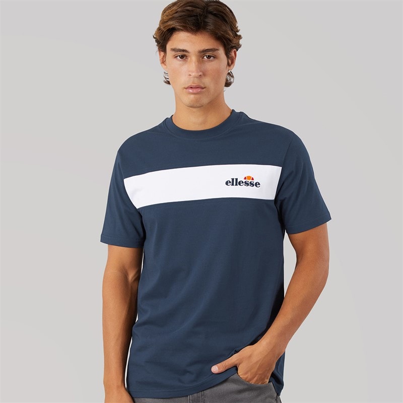 Ellesse T-shirt Moulton à panneaux hommes - Marine