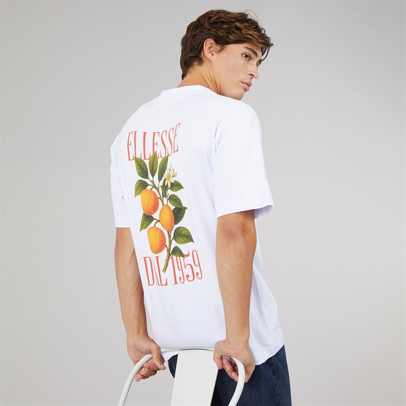 Ellesse Heren 1959 t-shirt met rugprint - Wit
