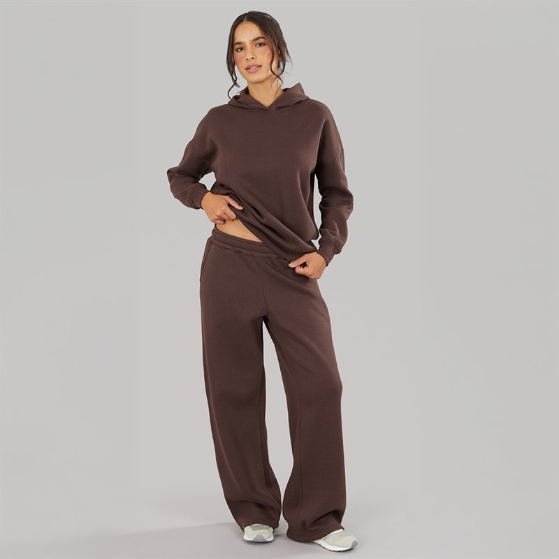 Board Angels Damen - Kapuzenpullover Und Weite Jogginghose Trainingsanzug - Chocolate