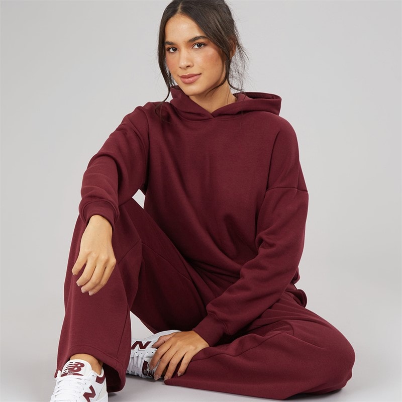 Board Angels Damen - Kapuzenpullover Und Weite Jogginghose Trainingsanzug - Burgundy