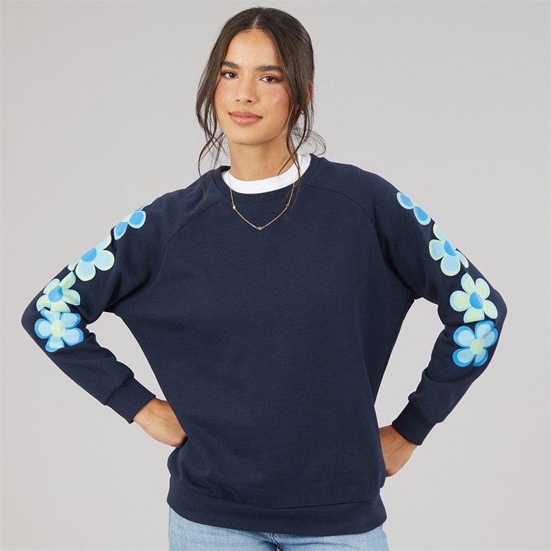 Board Angels Damen - Sweatshirt mit Rundhalsausschnitt - Navy