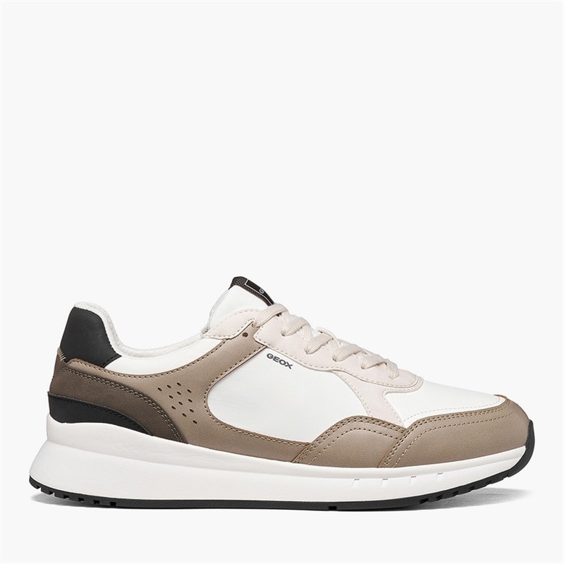 GEOX Herren - Branthon Sneaker - Weiß/Sand