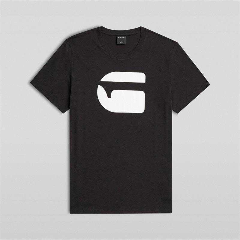 G-STAR Heren logo slim t-shirt - Zwart