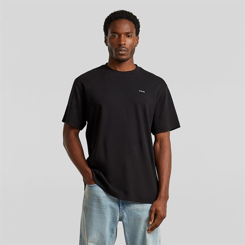 G-STAR T-shirt avec logo poitrine hommes - Noir