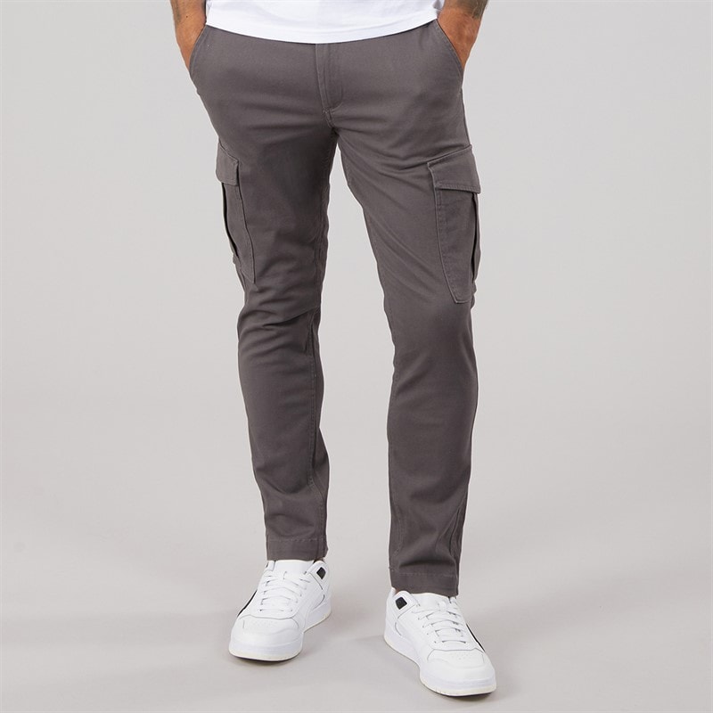 JACK & JONES Mężczyźni spodnie cargo Marco Dean - Asphalt