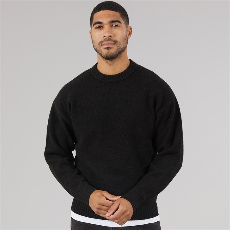 JACK & JONES Herren - Soho Ollie Rundhals-Pullover - Schwarz