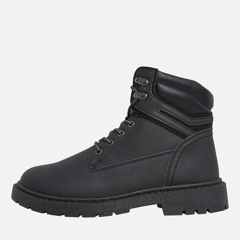 JACK & JONES Herren - Marsh PU-Stiefel - Anthracite