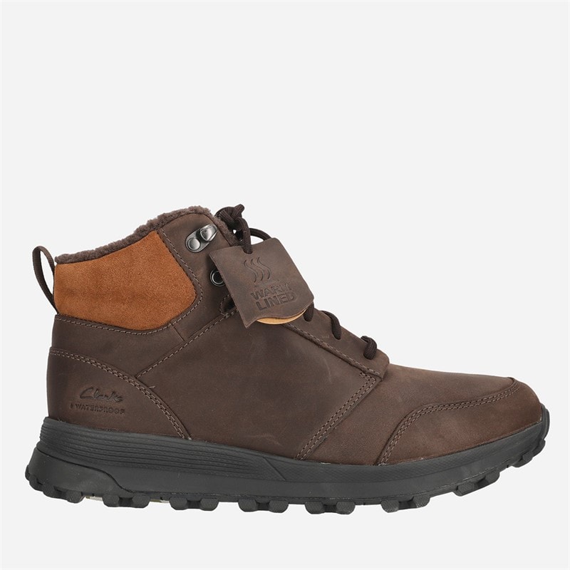 Clarks Mężczyźni buty atl trek up wp - Brown Wlined Lea