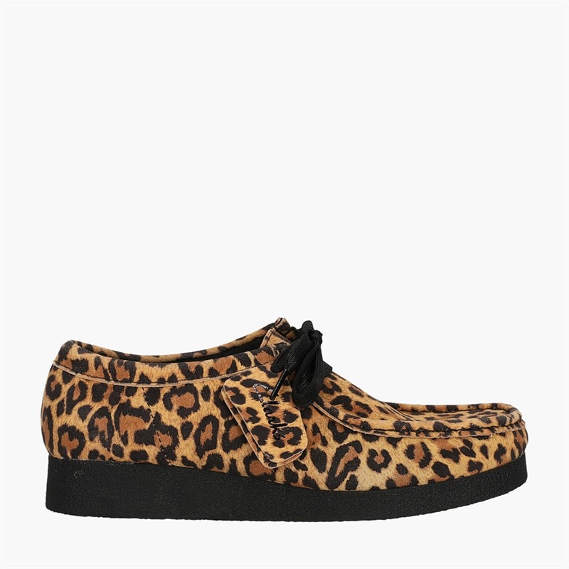 Clarks Damen - Premium Wallabee Evosh Schuhe - Leopard