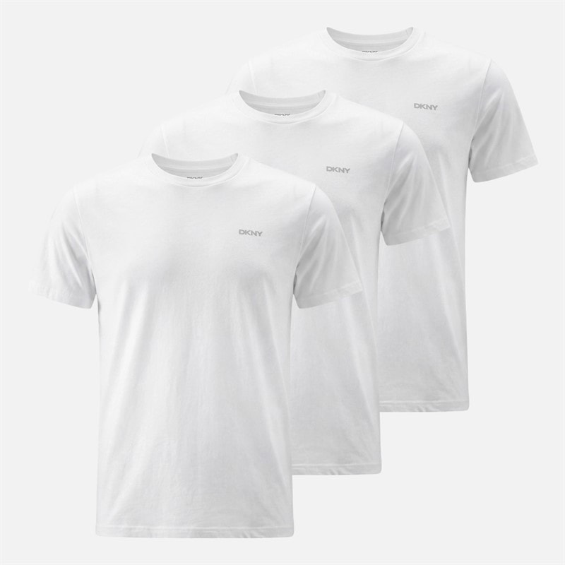 DKNY Herren - Giants T-Shirts Dreierpack - Weiß